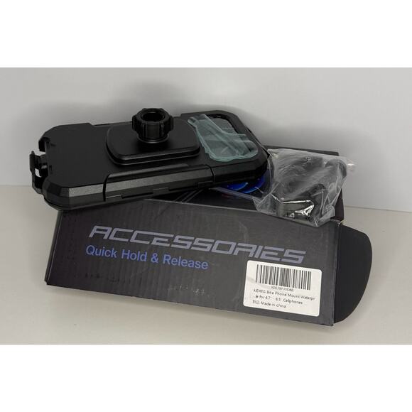 KEWIG Waterproof Bike Phone Mount Handlebar Holder 4.7-6.5" Cellphones New - Picture 3 of 4